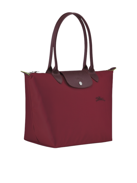 gambar-samping-Longchamp-Le-Pliage-Green-Small-Shoulder-Bag-Rouge