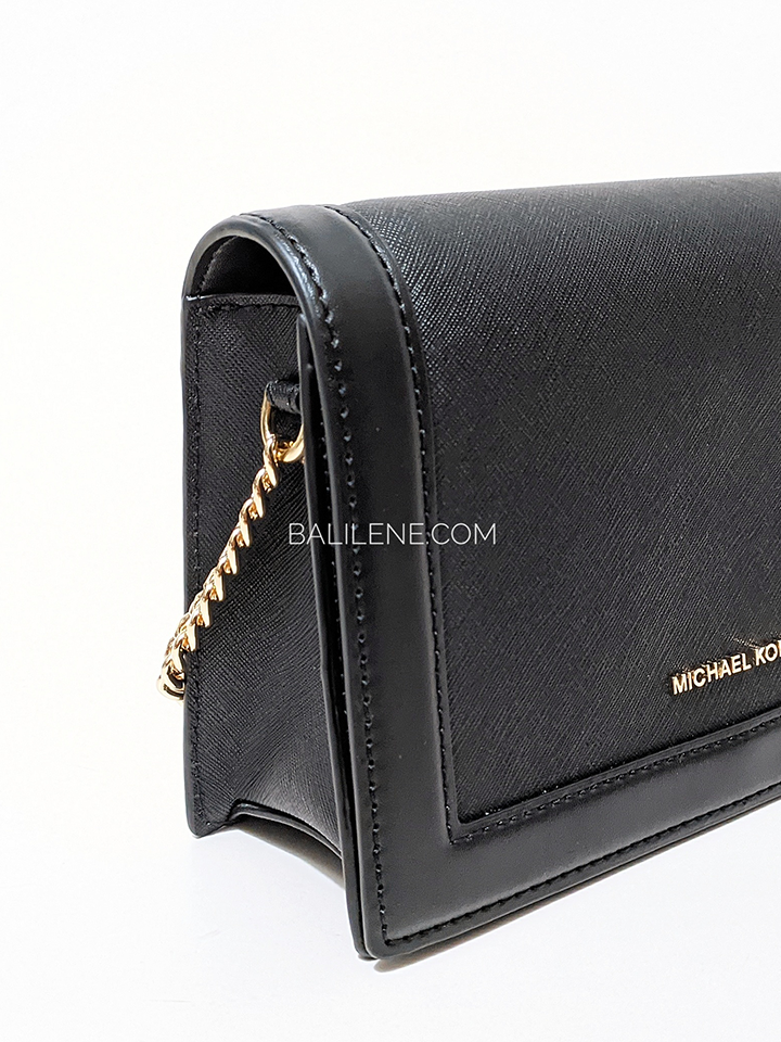gambar-samping-Michael-Kors-32S2GJ6C7L-Jet-Set-Large-Saffiano-Leather-Crossbody-Bag-Black
