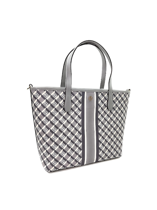 gambar-samping-Tory-Burch-Geo-Logo-Mini-Top-Zip-Tote-Gray
