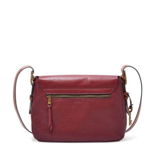 Fossil ZB6760609 Harper Large Saddle Crossbody Wine