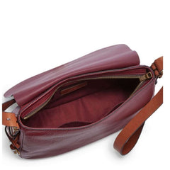 Fossil ZB6760609 Harper Large Saddle Crossbody Wine