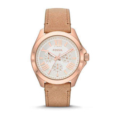 jam-Am4532-Fossil Cecile Multifunction White Dial Beige-Balilene