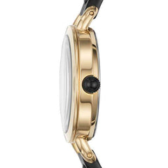 jam-Bq3027-Fossil Classic Rose Gold-Tone Black Stainless Steel-Balilene