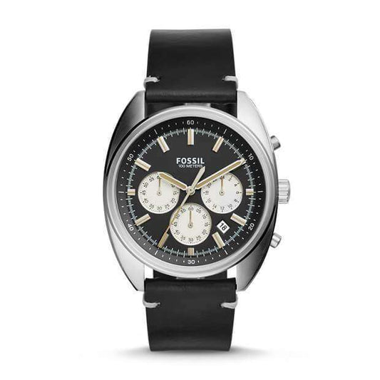 jam-Ch3043-Fossil Drifter Chronograph Black Dial-Balilene