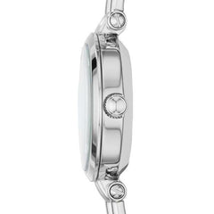 jam-Es3808-Fossil Georgia Mini White Leather Watch-Balilene
