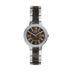 jam-Es3918-Fossil Virginia Gray Dial Ladies Casual Watch-Balilene