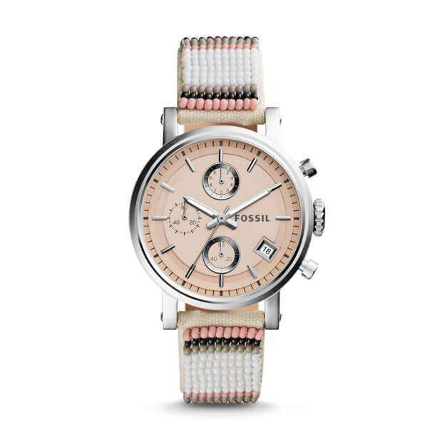 jam-Mtww0003-Fossil X Me To We Boyfriend Chronograph Multi Colored Beaded-Balilene