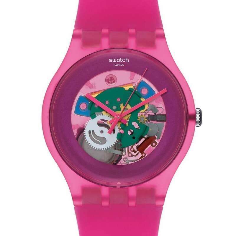 jam-SUOP100-Swatch Unisex Lacquered Spring Summer Pink-Balilene
