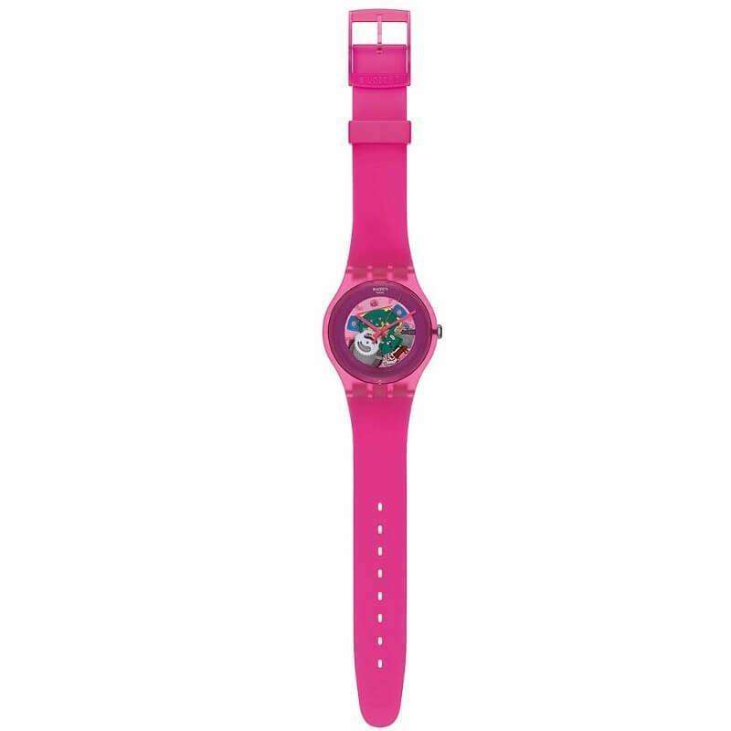 jam-SUOP100-Swatch Unisex Lacquered Spring Summer Pink-Balilene