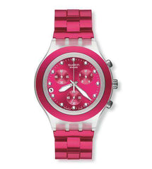 jam-Svck4050ag-Swatch Full Blooded Raspberry Unisex Watch-Balilene