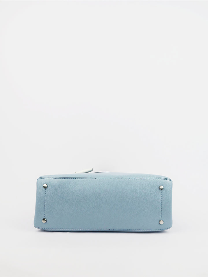 katespade wkru5697 eva small leather satchel blue bldawnbzb balilene bawah