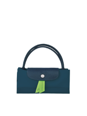 lipat-Longchamp-Le-Pliage-Green-Small-Top-Handle-Bag-Ocean-Blue