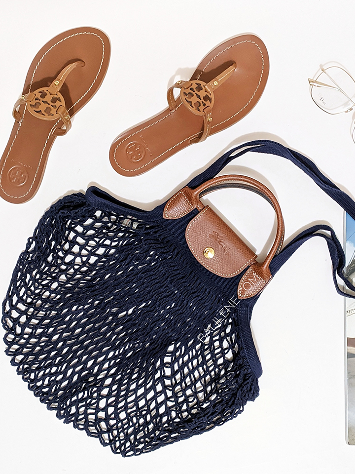 on-produk-Longchamp-Le-Pliage-Filet-Top-Handle-Bag-Navy
