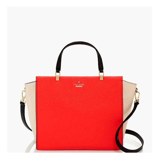 Kate Spade PXRU5310 Chelsea Square Hayden Leather Geranium