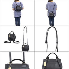Coach F59819 Derby Black Leather Backpack