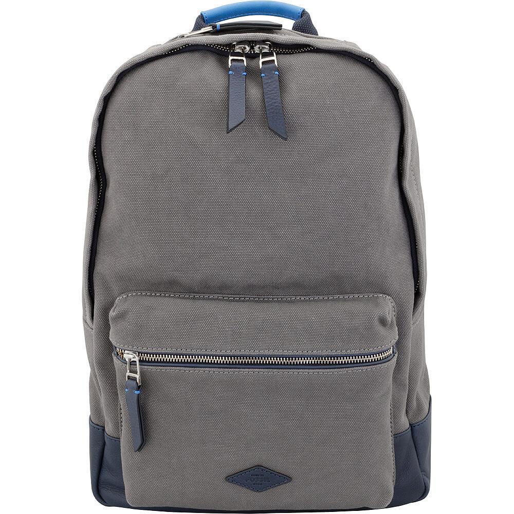 tas-MBG9248020-Fossil Estate Fabric Backpack Grey Navy-Balilene