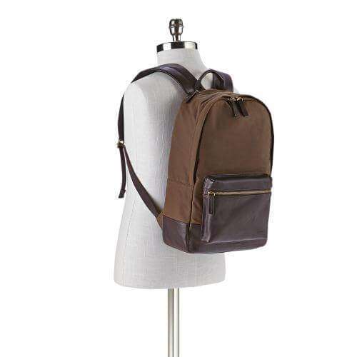 tas-Mbg9298200-Fossil Estate Fabric Backpack Brown-Balilene
