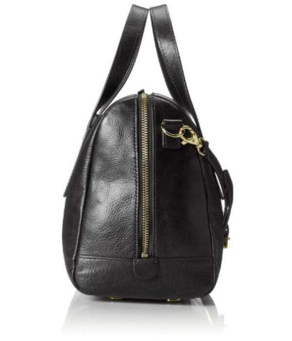 tas-ZB5486001-Fossil Sydney Satchel Black-Balilene