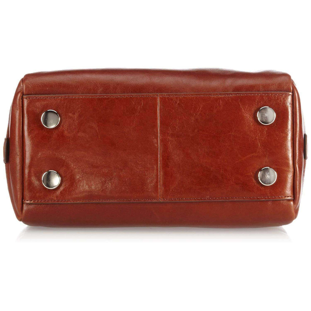 Fossil ZB5486200 Sydney Satchel Brown bagian bawah