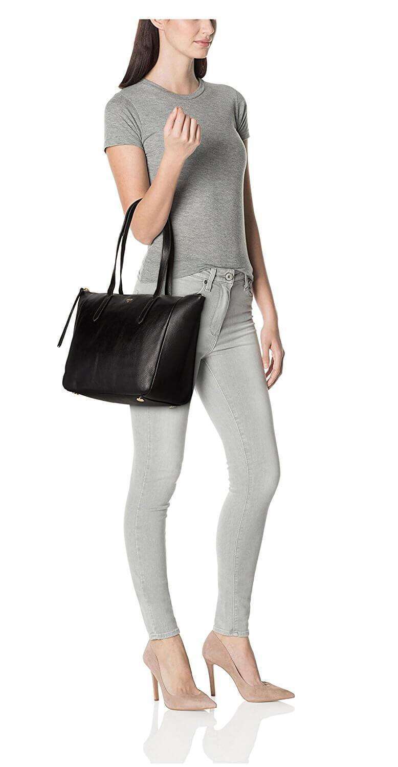 tas-Zb5487001-Fossil Sydney Shopper Black-Balilene