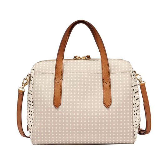 tas-ZB5490727-Fossil Sydney Satchel Grey Polka-Balilene