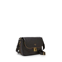 tas-ZB5873001-Fossil Preston Small Flap Cross Body Bag Black-Balilene