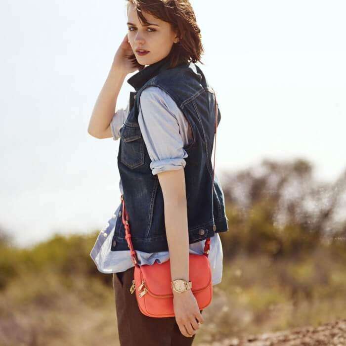 tas-ZB5873616-Fossil Preston Small Flap Cross Body Bag Tomato-Balilene