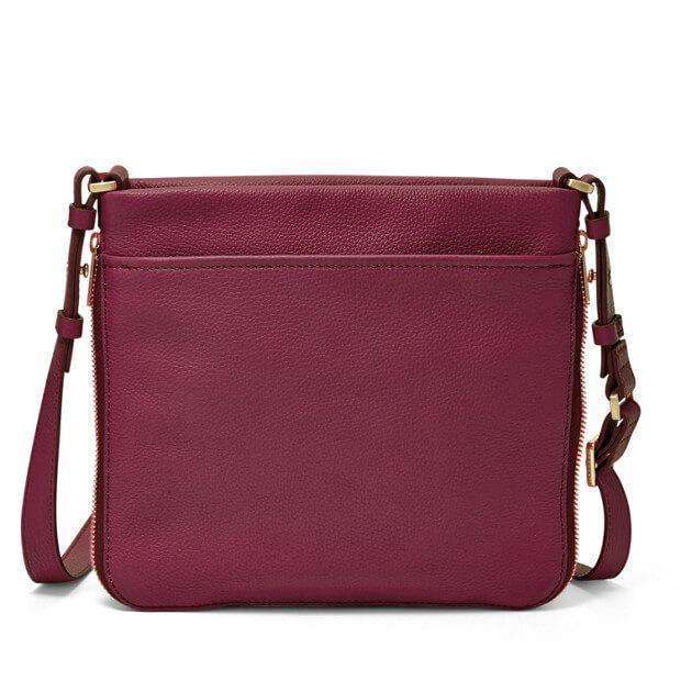 Tas Fossil Zb5874601 Preston Crossbody Square Bag Maroon Balilene