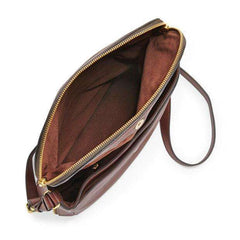 tas-ZB5875206-Fossil Preston Flap Espresso Leather Crossbody Handbag-Balilene