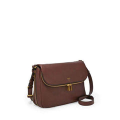 tas-ZB5875206-Fossil Preston Flap Espresso Leather Crossbody Handbag-Balilene