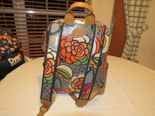 tas-ZB5994919-Fossil Keyper Backpack Floral Coated Canvas-Balilene
