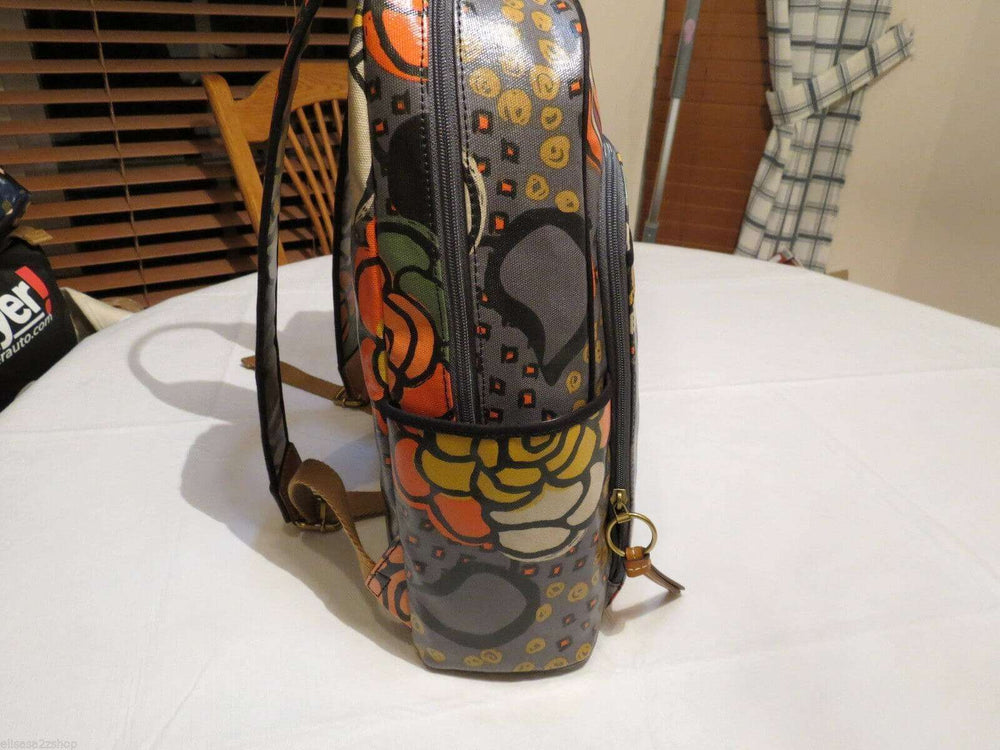 tas-ZB5994919-Fossil Keyper Backpack Floral Coated Canvas-Balilene