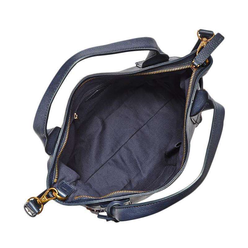 tas-ZB6458406-Fossil Emerson Satchel Bag Large Midnight Navy-Balilene
