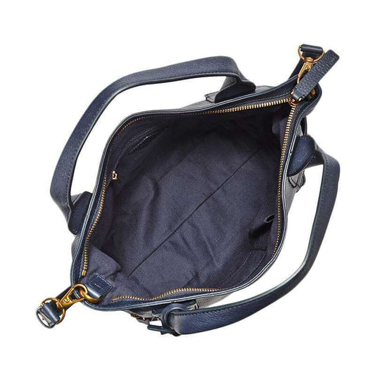 tas-ZB6458406-Fossil Emerson Satchel Bag Large Midnight Navy-Balilene