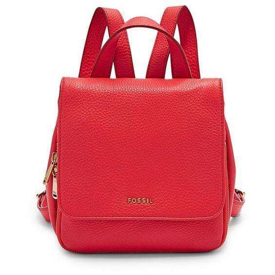 tas-ZB6731616-Fossil Preston Mini Backpack Tomato-Balilene