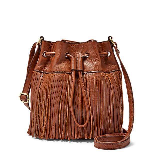 Tas Fossil ZB6765200 Jules Small Drawstring Satchel Brown Original