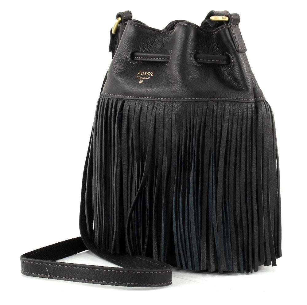 tas-Zb6791001-Fossil Jules Small Drawstring Satchel Black-Balilene