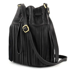 tas-Zb6791001-Fossil Jules Small Drawstring Satchel Black-Balilene