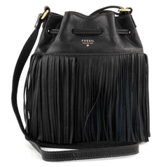 tas-Zb6791001-Fossil Jules Small Drawstring Satchel Black-Balilene