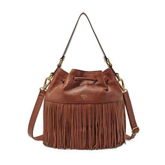 tas-ZB6791200-Fossil Jules Large Fringe Drawstring Satchel Bag Brown-Balilene