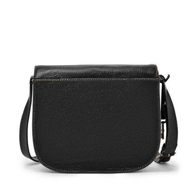 tas-ZB6851001-Fossil Emi Saddle Bag Black-Balilene