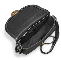 tas-ZB6851001-Fossil Emi Saddle Bag Black-Balilene