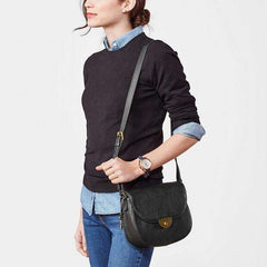 tas-ZB6851001-Fossil Emi Saddle Bag Black-Balilene