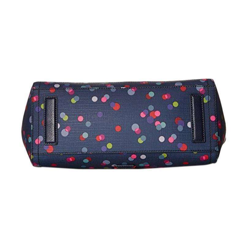 tas-ZB6911400-Fossil Emma Leather Tote Polka Navy-Balilene