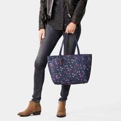 tas-ZB6911400-Fossil Emma Leather Tote Polka Navy-Balilene