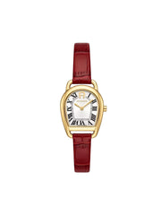 Aigner-Hermada-III-Gold-Case-Red-Leather-Strap