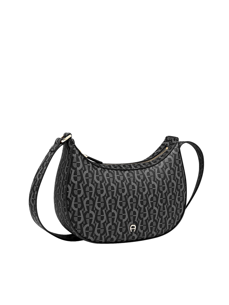 Aigner-Leah-Icon-Shoulder-Bag-XS-Black