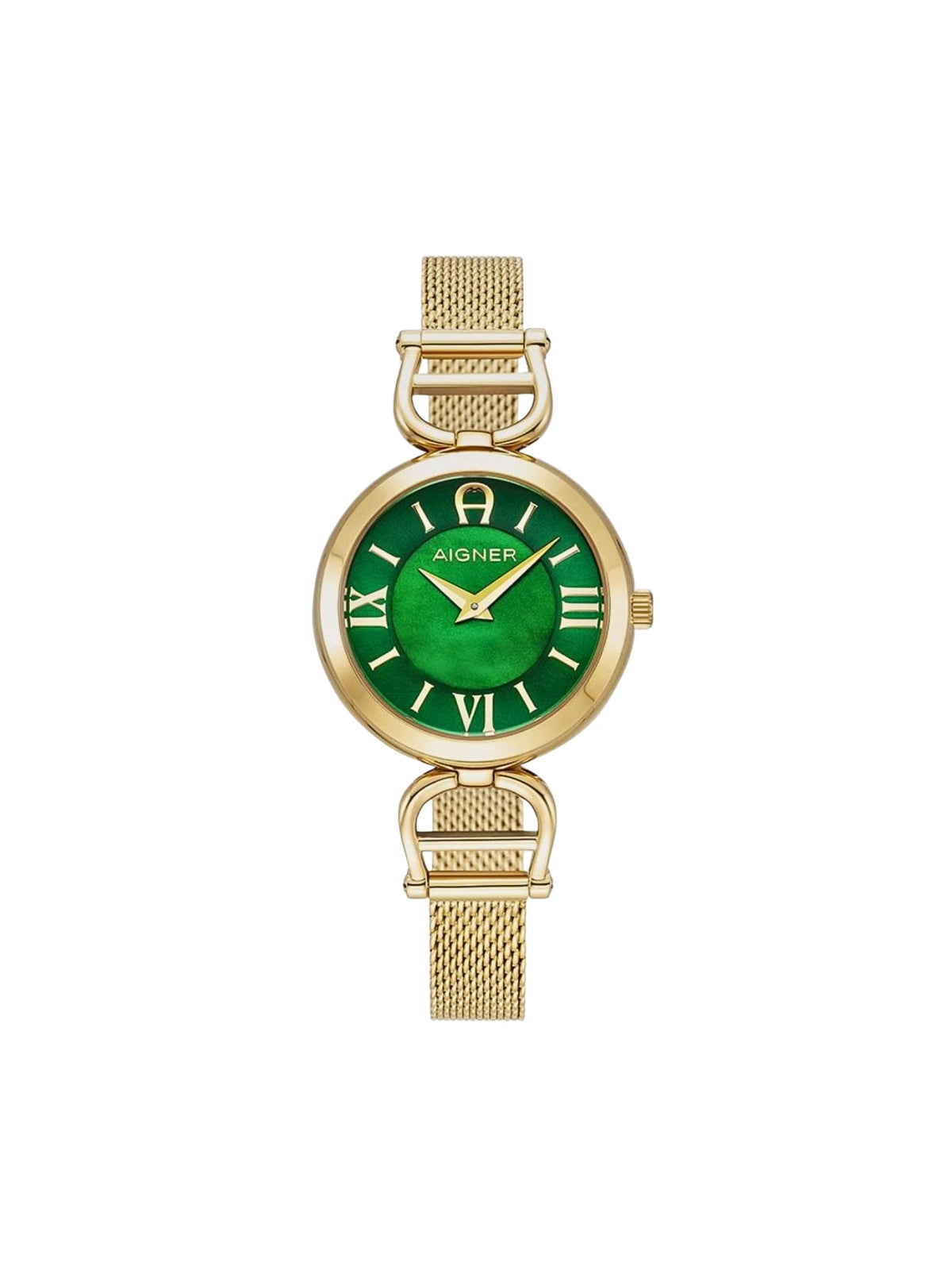 Aigner-Pavia-Stainless-Steel-Strap-Gold-Dial-Green