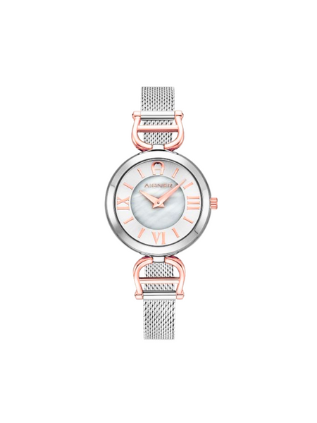 Aigner-Pavia-Stainless-Steel-Strap-Silver-Rosegold