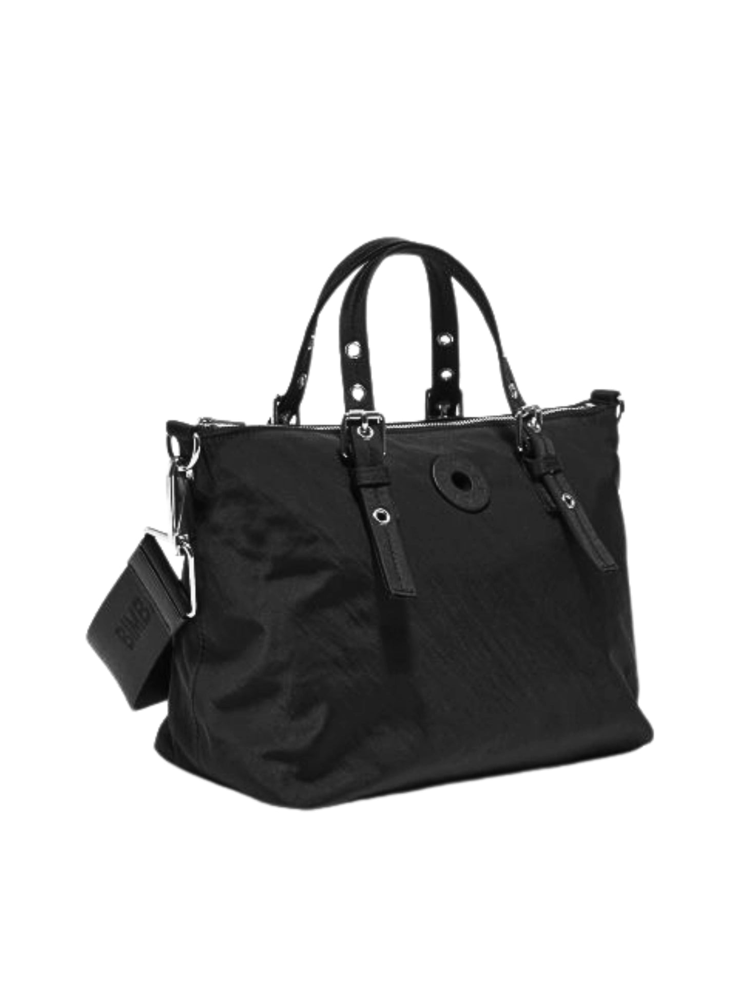 BYL-Medium-Black-Nylon-Tote-Bag